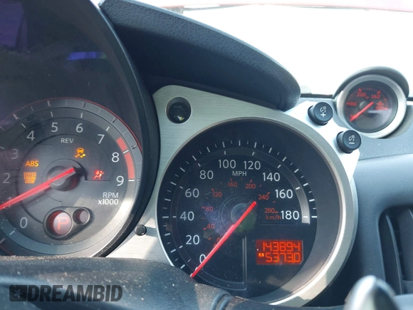 2014 Nissan 370Z Nismo with VIN JN1AZ4EH9EM636340, listed as a IAAI auction lot 42112548 with 143,894 mi miles and . Bid and sale history available at DreamBid. Image 16.