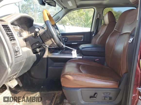 2017 Ram 3500 Longhorn with VIN 3C63RRNLXHG576476, listed as a Copart auction lot 74618644 with 72,653 mi miles and Salvage Title. Bid and sale history available at carsss.com. Image 7.