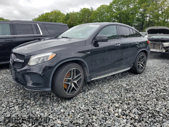 2019 Mercedes-Benz GLE 43 AMG with VIN 4JGED6EB5KA137564, listed as a Copart auction lot 57213595 with 104,144 mi miles and Salvage title. Bid and sale history available at DreamBid. Image 1.