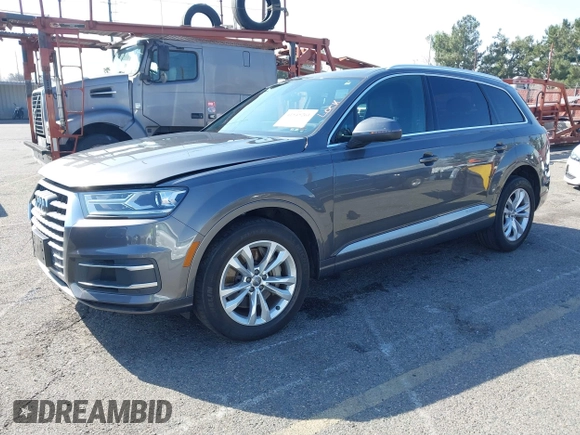 2019 Audi Q7 Premium with VIN WA1AHAF71KD016656, listed as a IAAI auction lot 41545261 with 63,394 mi miles and . Bid and sale history available at DreamBid. Image 21.