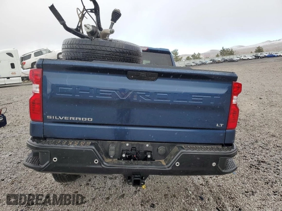 2020 Chevrolet Silverado 1500 LT with VIN 1GCRYDED7LZ312027, listed as a Copart auction lot 45912325 with 42,282 mi miles and Salvage Title. Bid and sale history available at carsss.com. Image 6.