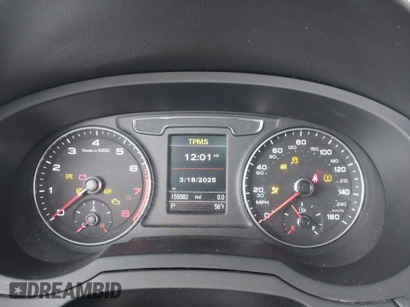 2017 Audi Q3 Premium with VIN WA1ECCFS4HR006201, listed as a IAAI auction lot 41876661 with 159,302 mi miles. Bid and sale history available at carsss.com. Image 7.
