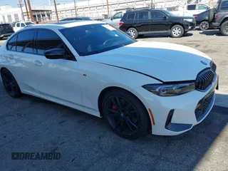 2024 BMW 3 Series 330e with VIN 3MW39FF05R8D89036, listed as a IAAI auction lot 41636274 with 17,513 mi miles and . Bid and sale history available at carsss.com. Image 1.