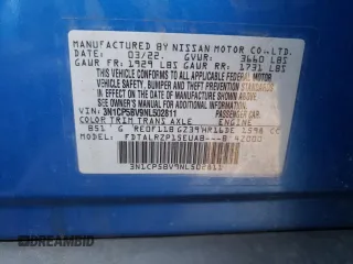 2022 Nissan Kicks S with VIN 3N1CP5BV9NL502811, listed as a Copart auction lot 70958704 with 42,814 mi miles and Salvage Title. Bid and sale history available at carsss.com. Image 15.
