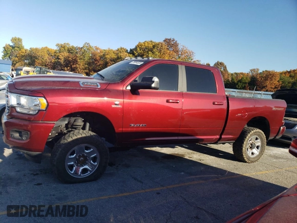 2021 Ram 2500 Big Horn with VIN 3C6UR5DL1MG581624, listed as a Copart auction lot 79247974 with 50,828 mi miles and Salvage title. Bid and sale history available at DreamBid. Image 1.
