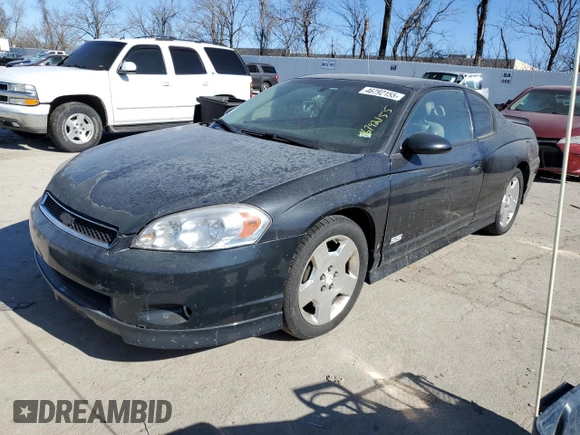 2006 Chevrolet Monte Carlo SS with VIN 2G1WL16C169341357, listed as a Copart auction lot 46792155 with 174,425 mi miles and Salvage Title. Bid and sale history available at carsss.com. Image 1.