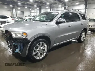 2016 Dodge Durango Citadel Anodized Platinum with VIN 1C4SDJETXGC466369, listed as a Copart auction lot 58621274 with 132,975 mi miles and Salvage title. Bid and sale history available at DreamBid. Image 1.