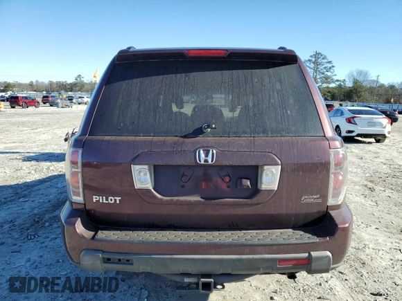 2008 Honda Pilot EX-L with VIN 5FNYF28728B013943, listed as a Copart auction lot 88882325 with 258,740 mi miles and Salvage Title. Bid and sale history available at DreamBid. Image 6.