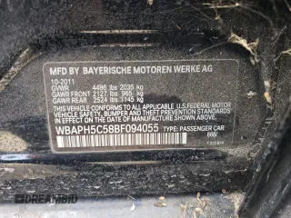 2011 BMW 3 Series 328i with VIN WBAPH5C58BF094055, listed as a Copart auction lot 87132134 with 165,620 mi miles and Clean Title. Bid and sale history available at carsss.com. Image 12.