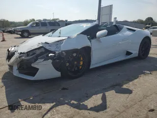 2019 Lamborghini Huracan z VIN ZHWUR2ZF3KLA12441, wystawiony jako Copart lot #69212564 z przebiegiem 25 180 mil mil oraz Szkody całkowita. Historia ofert i sprzedaży dostępna na DreamBid. Obrazek 1.