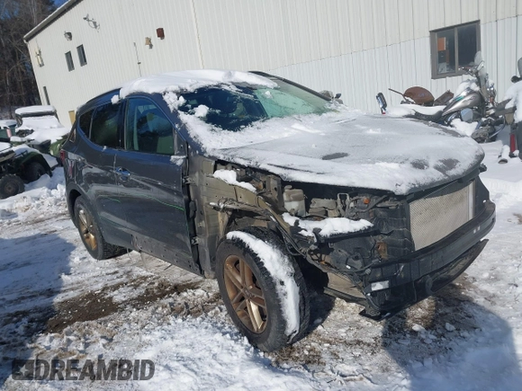 2017 Hyundai Santa Fe 2.4L with VIN 5NMZUDLB4HH034437, listed as a IAAI auction lot 41565545 with 96,640 mi miles and . Bid and sale history available at DreamBid. Image 1.
