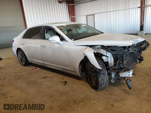 2017 Genesis G90 Ultimate with VIN KMHG54JH7HU029720, listed as a Copart auction lot 87555835 with Not Provided miles and Salvage Title. Bid and sale history available at DreamBid. Image 4.