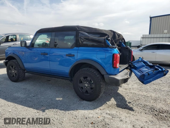 2024 Ford Bronco with VIN 1FMDE1BH6RLA31465, listed as a Copart auction lot 74325424 with 15,627 mi miles and Salvage title. Bid and sale history available at DreamBid. Image 2.