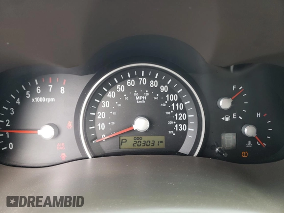 2007 Kia Sedona EX with VIN KNDMB233176164457, listed as a Copart auction lot 66833094 with 203,031 mi miles and Clean Title. Bid and sale history available at carsss.com. Image 9.