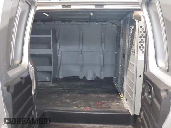 2018 Chevrolet Express Cargo Van with VIN 1GCWGAFG6J1226085, listed as a IAAI auction lot 41952268 with 53,293 mi miles. Bid and sale history available at carsss.com. Image 8.