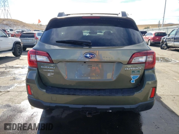 2015 Subaru Outback Premium z VIN 4S4BSBDC3F3247132, wystawiony jako Copart lot #78117893 z przebiegiem 132 811 mil mil oraz Szkoda całkowita • Salvage title. Historia ofert i sprzedaży dostępna na DreamBid. Obrazek 6.