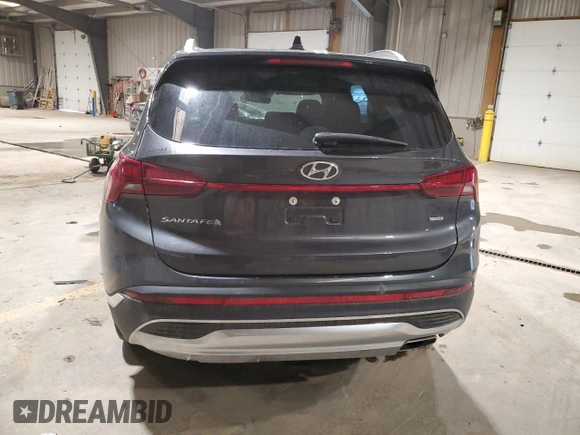 2022 Hyundai Santa Fe SEL with VIN 5NMS6DAJ7NH404992, listed as a Copart auction lot 48791045 with 0 mi miles and Salvage Title. Bid and sale history available at carsss.com. Image 6.