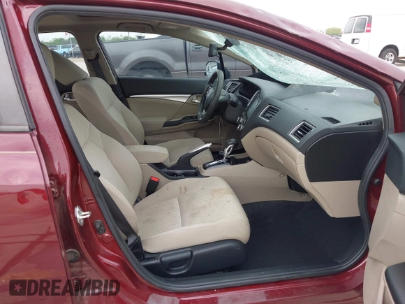 2015 Honda Civic EX with VIN 2HGFB2F8XFH562376, listed as a IAAI auction lot 41947465 with 73,040 mi miles and . Bid and sale history available at carsss.com. Image 5.