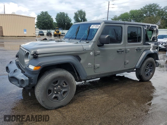 2020 Jeep Wrangler Unlimited Sport S z VIN 1C4HJXDN5LW155501, wystawiony jako Copart lot #63217835 z przebiegiem 80 662 mil mil oraz Czysty tytuł • Clean title. Historia ofert i sprzedaży dostępna na DreamBid. Obrazek 1.
