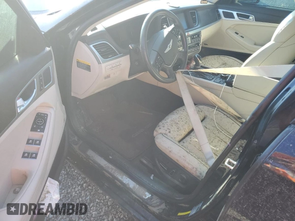 2016 Hyundai Genesis 3.8L with VIN KMHGN4JE9GU121528, listed as a Copart auction lot 73956134 with 0 mi miles and Non Repairable. Bid and sale history available at carsss.com. Image 8.