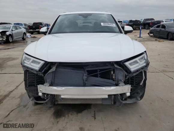 2018 Audi Q5 Premium Plus with VIN WA1BNAFY2J2017797, listed as a Copart auction lot 89398455 with 64,605 mi miles and Salvage Title. Bid and sale history available at carsss.com. Image 5.