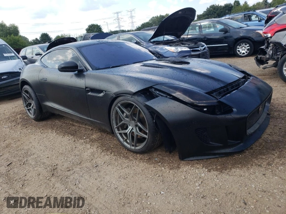 2017 Jaguar F-Type with VIN SAJWB6A64H8K38118, listed as a Copart auction lot 66605794 with 48,805 mi miles and Salvage Title. Bid and sale history available at DreamBid. Image 4.