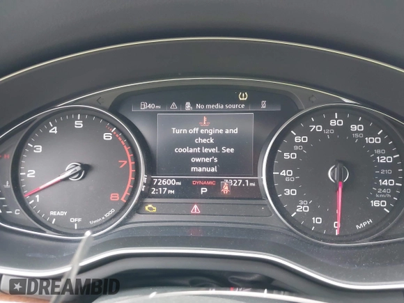 2020 Audi A5 Sportback Premium with VIN WAUANCF58LA005971, listed as a IAAI auction lot 41910149 with 72,600 mi miles. Bid and sale history available at carsss.com. Image 7.