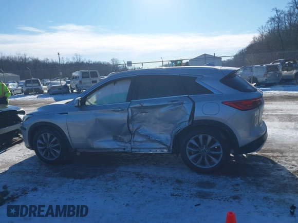 2019 Infiniti QX50 Essential with VIN 3PCAJ5M36KF146085, listed as a IAAI auction lot 41362549 with 73,383 mi miles and . Bid and sale history available at DreamBid. Image 14.