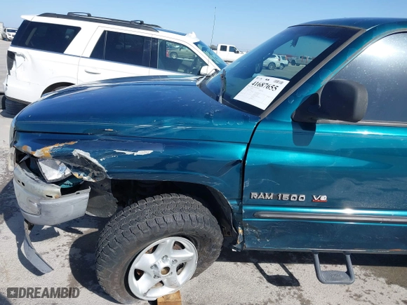 1999 Dodge Ram 1500 with VIN 1B7HF13Z5XJ547187, listed as a IAAI auction lot 41687655 with 187,722 mi miles. Bid and sale history available at carsss.com. Image 18.