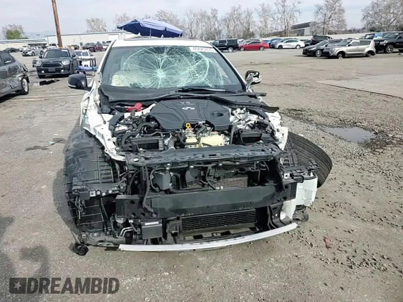 2020 Infiniti Q50 Red Sport 400 с VIN JN1FV7AP8LM630087, выставлен на аукционе Copart как лот 45425455 с пробегом 55 597 миль миль и Списание • Salvage title. История ставок и продаж доступна на DreamBid. Изображение 11.