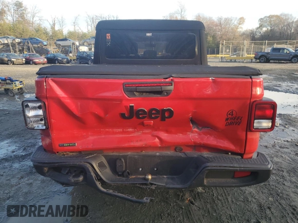 2022 Jeep Gladiator Willys с VIN 1C6JJTAM3NL162559, выставлен на аукционе Copart как лот 82410704 с пробегом 54 457 миль миль и Списание • Salvage title. История ставок и продаж доступна на DreamBid. Изображение 6.