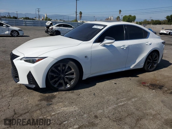 2021 Lexus IS 350 F Sport z VIN JTHGZ1B27M5046795, wystawiony jako Copart lot #52163715 z przebiegiem 40 870 mil mil oraz Szkoda całkowita • Salvage title. Historia ofert i sprzedaży dostępna na DreamBid. Obrazek 1.