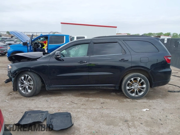 2019 Dodge Durango GT Plus with VIN 1C4RDHDG5KC535120, listed as a IAAI auction lot 41935261 with 100,370 mi miles and . Bid and sale history available at DreamBid. Image 14.