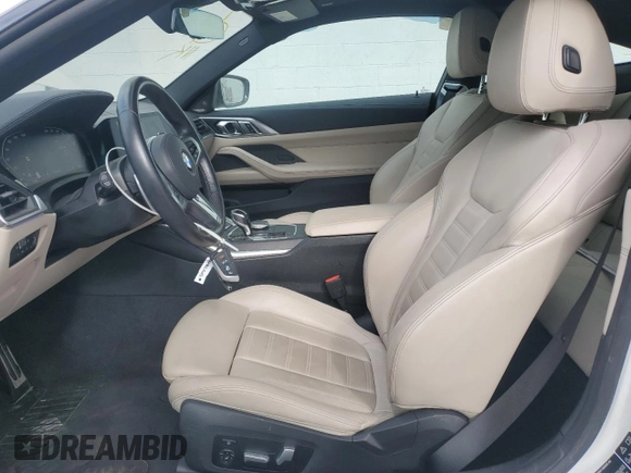 2021 BMW 4 Series M440i xDrive with VIN WBA13AR00MCF97899, listed as a Copart auction lot 50577695 with 23,817 mi miles and Clean Title. Bid and sale history available at DreamBid. Image 7.