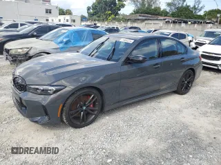 2024 BMW 3 Series M340i with VIN 3MW49FS08R8E86211, listed as a Copart auction lot 71483224 with 860 mi miles and Salvage Title. Bid and sale history available at carsss.com. Image 1.