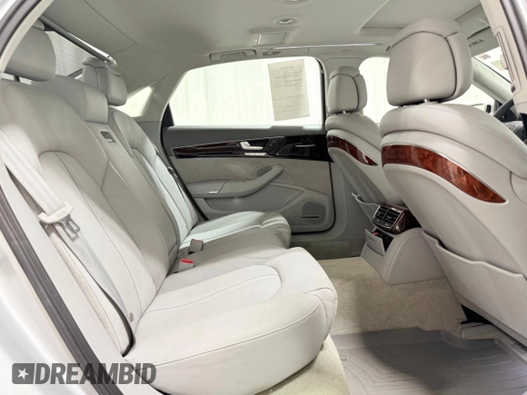 2012 Audi A8 L with VIN WAURVAFD1CN017810, listed as a Copart auction lot 55143005 with 52,109 mi miles and Clean Title. Bid and sale history available at carsss.com. Image 6.