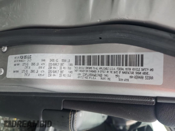 2017 Jeep Cherokee Altitude z VIN 1C4PJLAS4HW617469, wystawiony jako Copart lot #81541854 z przebiegiem 126 325 mil mil oraz Szkoda całkowita • Salvage title. Historia ofert i sprzedaży dostępna na DreamBid. Obrazek 14.