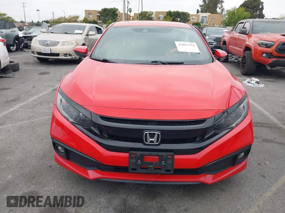 2019 Honda Civic Sport with VIN 2HGFC2F8XKH585650, listed as a IAAI auction lot 42043354 with 116,412 mi miles and . Bid and sale history available at DreamBid. Image 12.