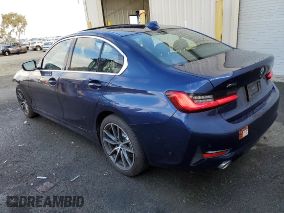 2019 BMW 3 Series 330i xDrive with VIN WBA5R7C50KAJ80327, listed as a Copart auction lot 69148042 with 32,805 mi miles and . Bid and sale history available at DreamBid. Image 2.