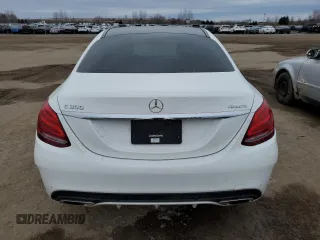 2017 Mercedes-Benz C 300 with VIN 55SWF4KB0HU207207, listed as a Copart auction lot 49957165 with 128,013 mi miles and Salvage title. Bid and sale history available at DreamBid. Image 6.