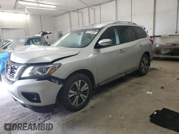 2020 Nissan Pathfinder S z VIN 5N1DR2AN0LC629690, wystawiony jako Copart lot #89143465 z przebiegiem 49 442 mil mil oraz Szkoda całkowita • Salvage title. Historia ofert i sprzedaży dostępna na DreamBid. Obrazek 1.