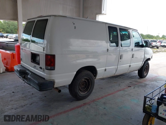2008 Ford Econoline Cargo Commercial z VIN 1FTNE24L98DB60406, wystawiony jako IAAI lot #42346595 z przebiegiem 263 736 mil mil oraz . Historia ofert i sprzedaży dostępna na DreamBid. Obrazek 4.