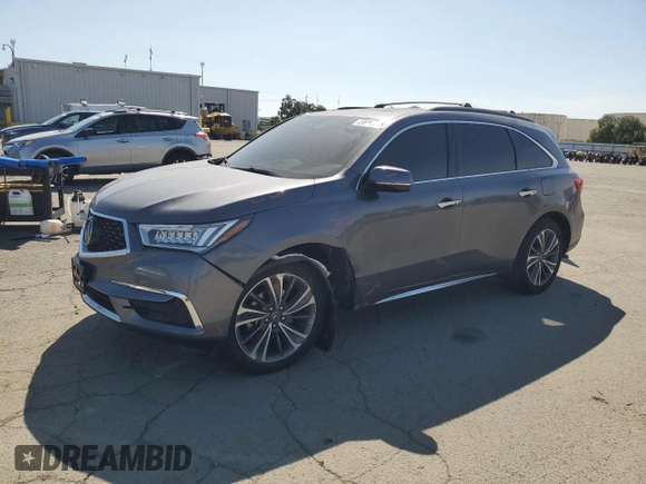 2019 Acura MDX Technology z VIN 5J8YD3H5XKL004911, wystawiony jako Copart lot #49856385 z przebiegiem 71 987 mil mil oraz Szkoda całkowita • Salvage title. Historia ofert i sprzedaży dostępna na DreamBid. Obrazek 1.
