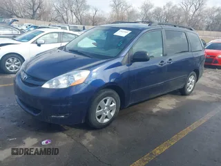 2007 Toyota Sienna CE with VIN 5TDZK23C57S087629, listed as a IAAI auction lot 41623505 with 233,638 mi miles and . Bid and sale history available at DreamBid. Image 2.