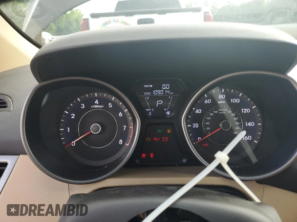 2013 Hyundai Elantra GLS with VIN 5NPDH4AE9DH338730, listed as a Copart auction lot 61090885 with 109,014 mi miles and Salvage title. Bid and sale history available at DreamBid. Image 9.