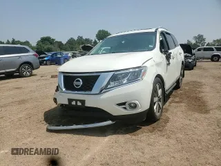 2015 Nissan Pathfinder SL z VIN 5N1AR2MMXFC652386, wystawiony jako Copart lot #59225715 z przebiegiem 76 089 mil mil oraz Szkoda całkowita • Salvage title. Historia ofert i sprzedaży dostępna na DreamBid. Obrazek 14.