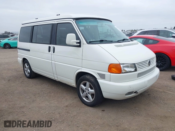 2001 Volkswagen EuroVan MV with VIN WV2NB470X1H144656, listed as a IAAI auction lot 42014536 with 230,707 mi miles and . Bid and sale history available at DreamBid. Image 1.