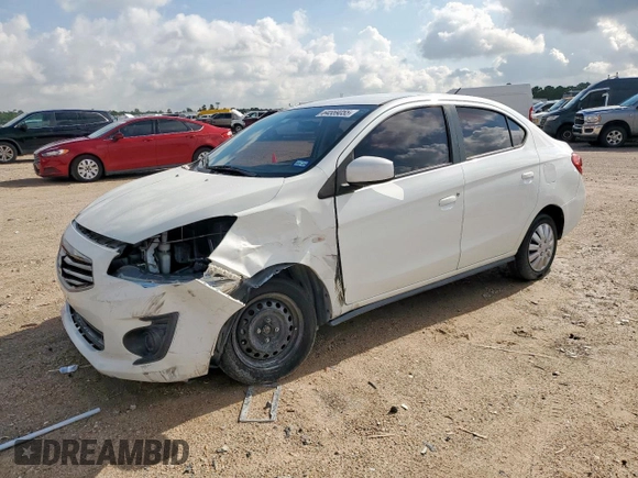 2019 Mitsubishi Mirage ES with VIN ML32F3FJXKHF03554, listed as a Copart auction lot 64559055 with 78,070 mi miles and Salvage title. Bid and sale history available at DreamBid. Image 1.