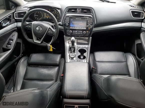 2017 Nissan Maxima SV with VIN 1N4AA6AP7HC365016, listed as a Copart auction lot 46933325 with 100,003 mi miles and Salvage Title. Bid and sale history available at carsss.com. Image 8.