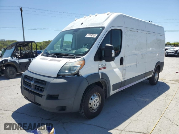 2017 Ram ProMaster Cargo with VIN 3C6TRVDG5HE503380, listed as a Copart auction lot 52719345 with 231,239 mi miles and Clean Title. Bid and sale history available at carsss.com. Image 1.